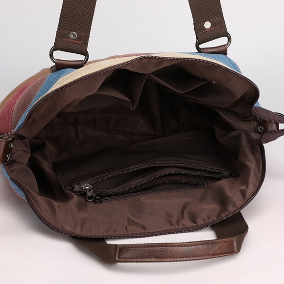 Women's Bag Shoulder Handbag Retro Stitching - Picture 4 of 7